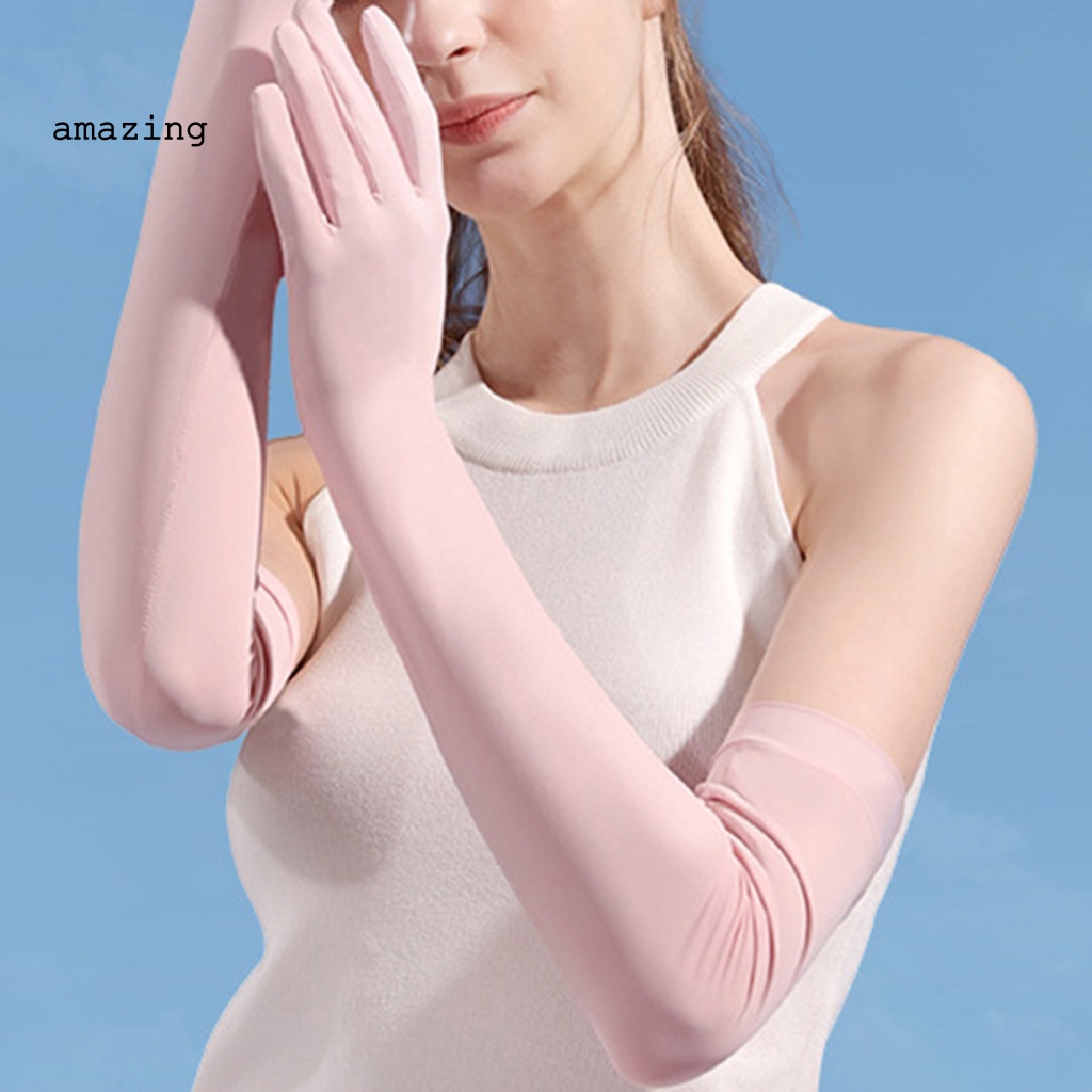 1 Cặp Găng Cánh Tay Đạp Xe / Câu Cá Chống Tia UV Một Kích Cỡ