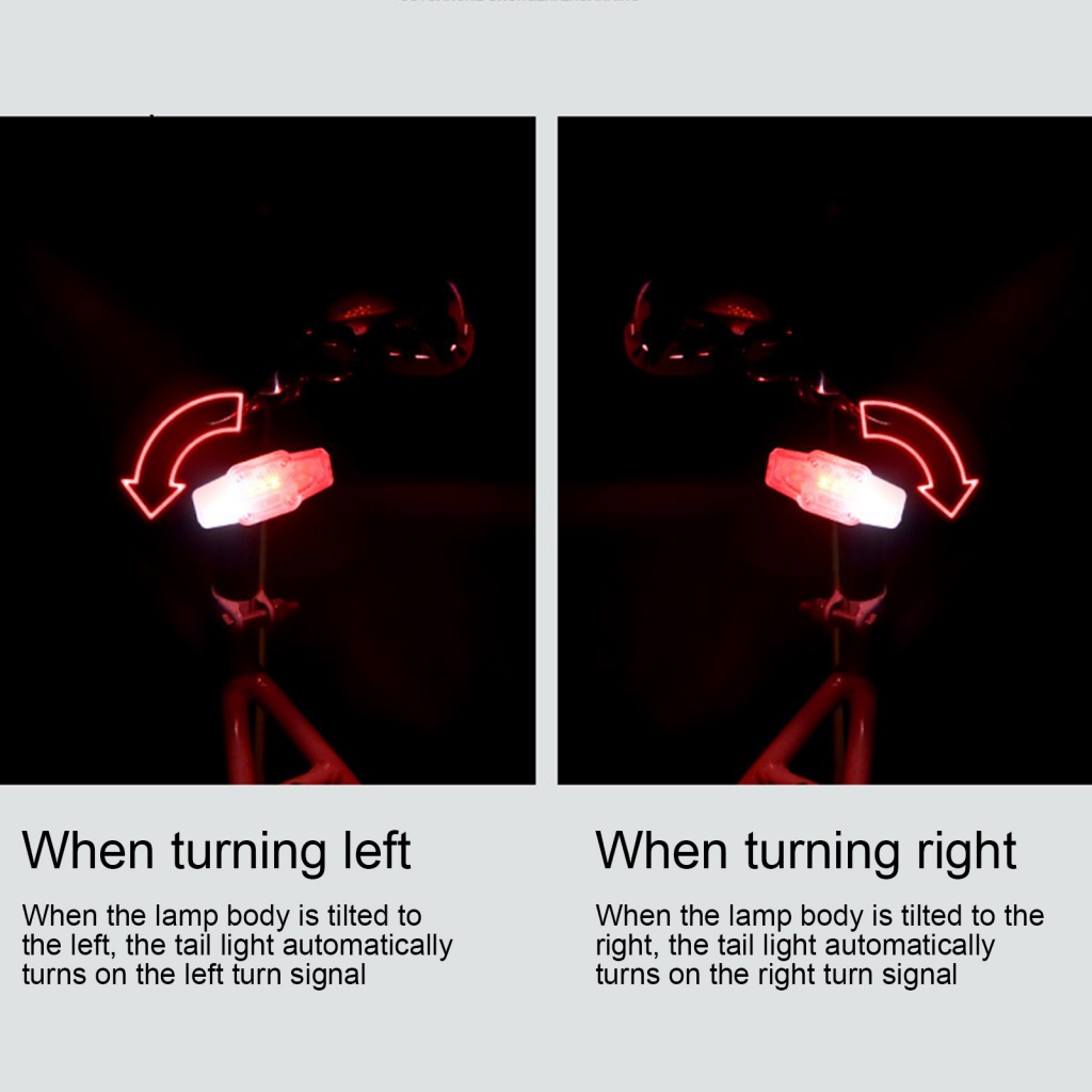 Đèn Cảnh Báo Mini Độ Sáng Cao 6 Chế Độ Có Thể Sạc Lại Gắn Đuôi Xe Đạp