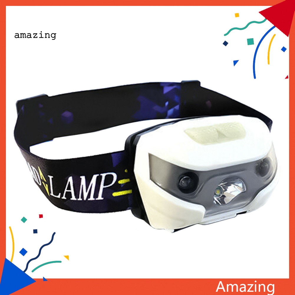 Đèn LED Đeo Đầu Siêu Sáng Chống Thấm Nước Có Cảm Biến Tiện Dụng