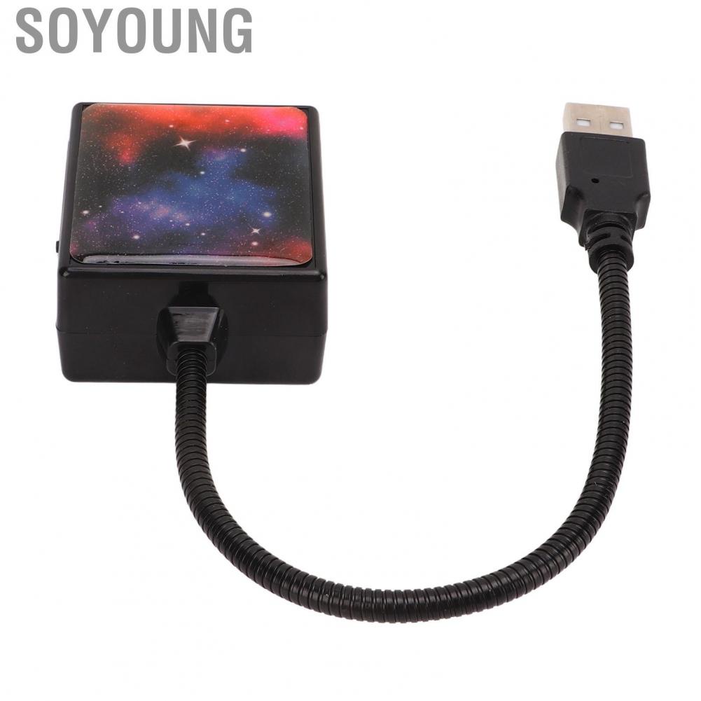 Soyoung USB Star Projector  Room Decoration Car Ceiling Lights 3 Colors Romantic  for Auto Bedroom Party