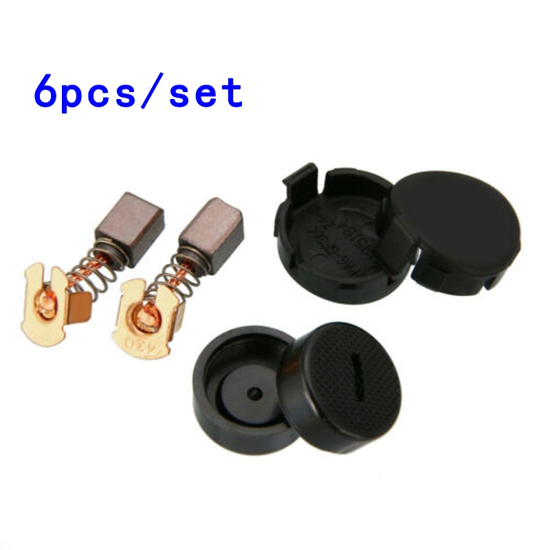 Bộ Chổi Than Và Nắp Đậy Cho Máy Mài Makita BGA450 BGA452 DGA452 GA400 BGA402