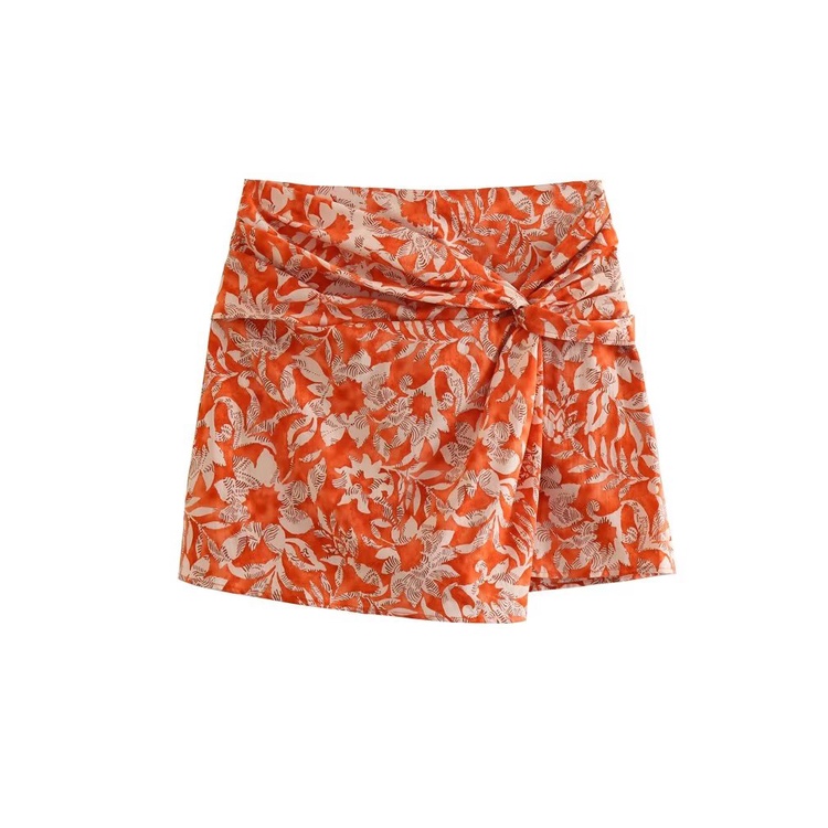 Set Đồ Thời Trang Zara 23 Món Gồm Áo Ngắn In Hoa + Quần Culottes Thắt Nút Thời Trang Mùa1165119 11656262