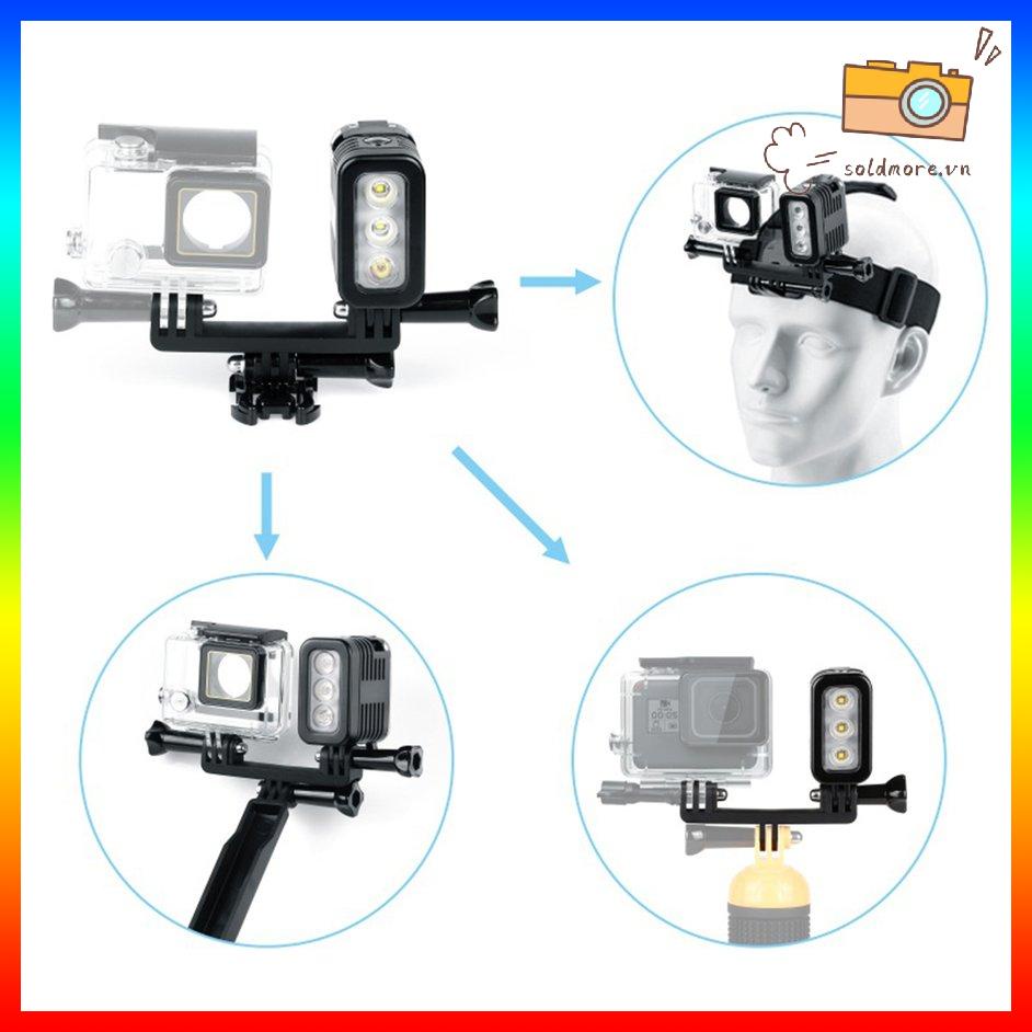 Đèn LED lặn chống nước dưới nước 30 mét cho đèn chiếu sáng Gopro LED