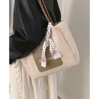 Túi Xách Đan Rơm Cỡ Lớn Thời Trang Cho Nữ