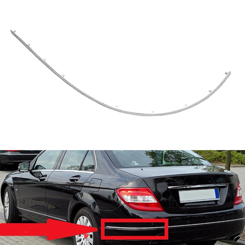 Khung Trang Trí Cản Sau Bằng Crom Cho mercedes c207 e200 e220 e250 e350 a2078852221 Túi Xách Đeo Vai Kiểu Dáng Đơn Giản Xinh Xắn