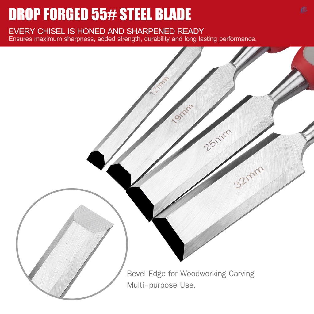 Bộ 5 Dụng Cụ Đục Lỗ Thông Minh Bằng Gỗ Kèm Túi Đựng Chống Trượt