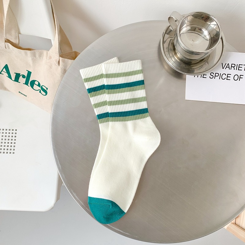 Vớ Cotton Thể Thao In Chữ Phong Cách Hàn Quốc Thời Trang Cho Nữ