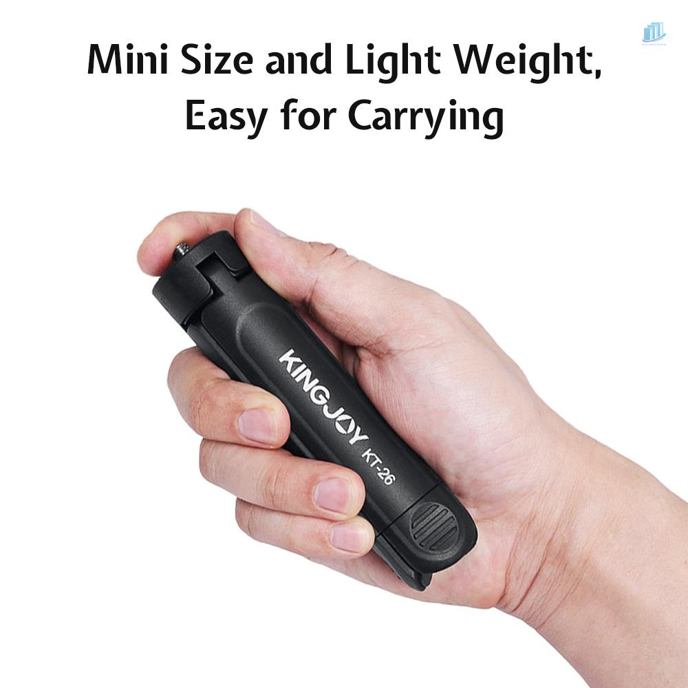 Giá Đỡ Ba Chân Mini Có Thể Xoay Được Kèm Ốc Vít 1 / 4 Inch Cho Điện Thoại Thông Minh / Máy Ảnh / Video / Youtube KINGJOY KT-26
