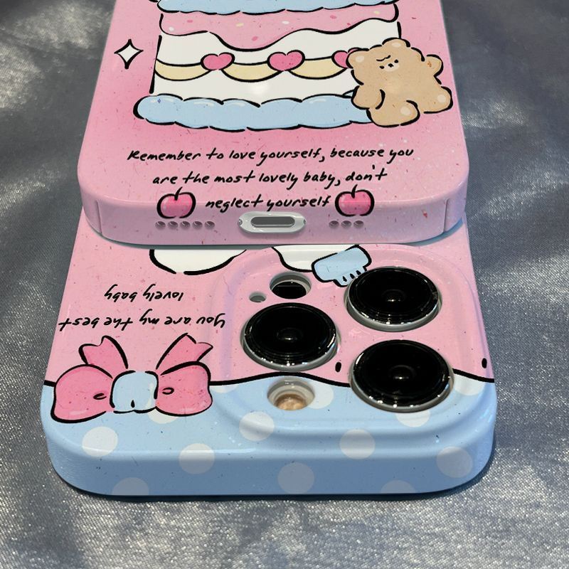 Ốp Điện Thoại Màu Hồng Họa Tiết Chú Thỏ Nhỏ Dễ Thương Cho Iphone promax11714iPhone12 13xr Apple plus / xs8 / / YXCR