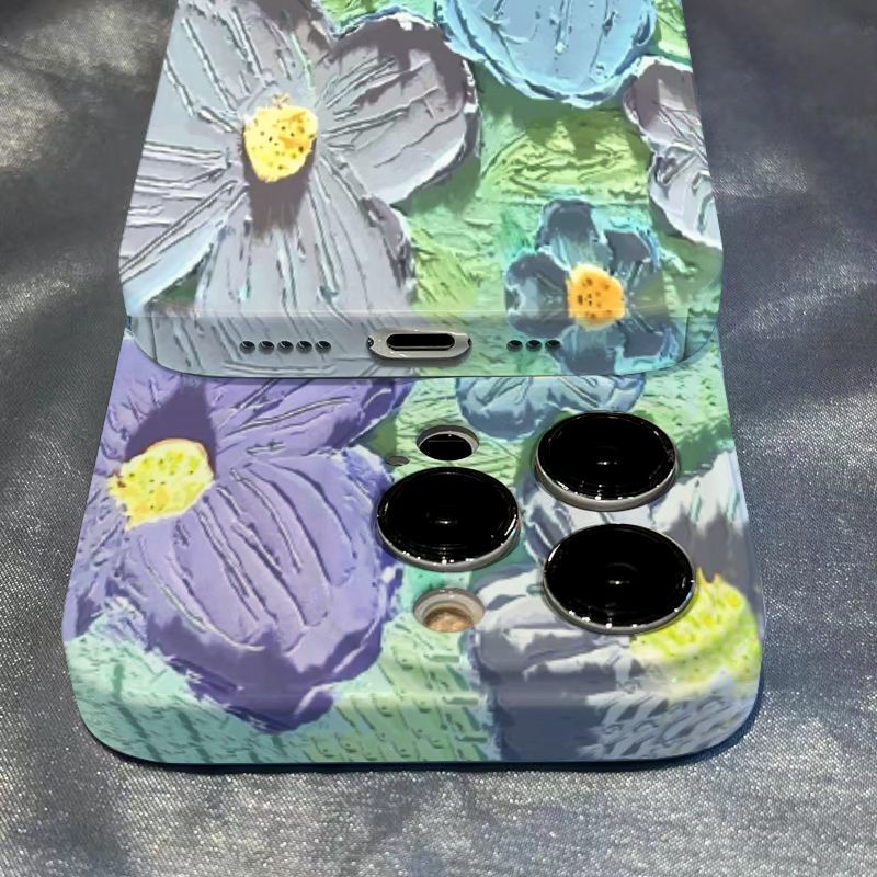 Ốp Điện Thoại Cứng Họa Tiết Tranh Sơn Dầu Sáng Tạo Cho Iphone 12 8pxsmax11 14pro 13 SB6G