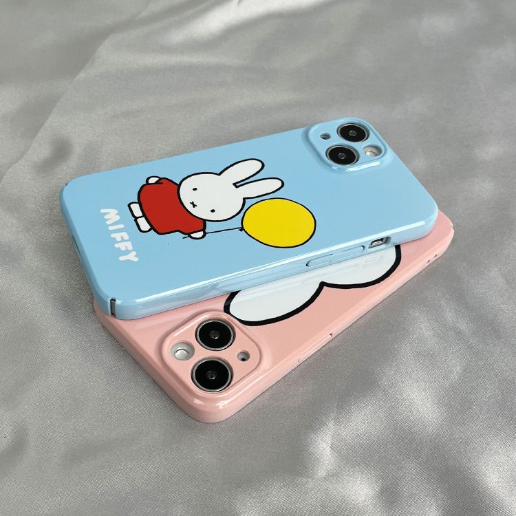 Ốp Điện Thoại Cứng In Hình Thỏ Và Bong Bóng Cho Iphone Xriphone13 14pro 7812xs11 / FCBQ