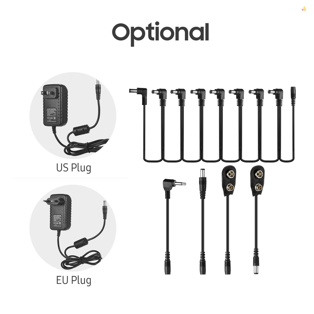 Bộ Chuyển Đổi Nguồn Điện Tạo Hiệu Ứng Đàn Guitar 8 Chiều DC 9V 1A mynice CP-07B