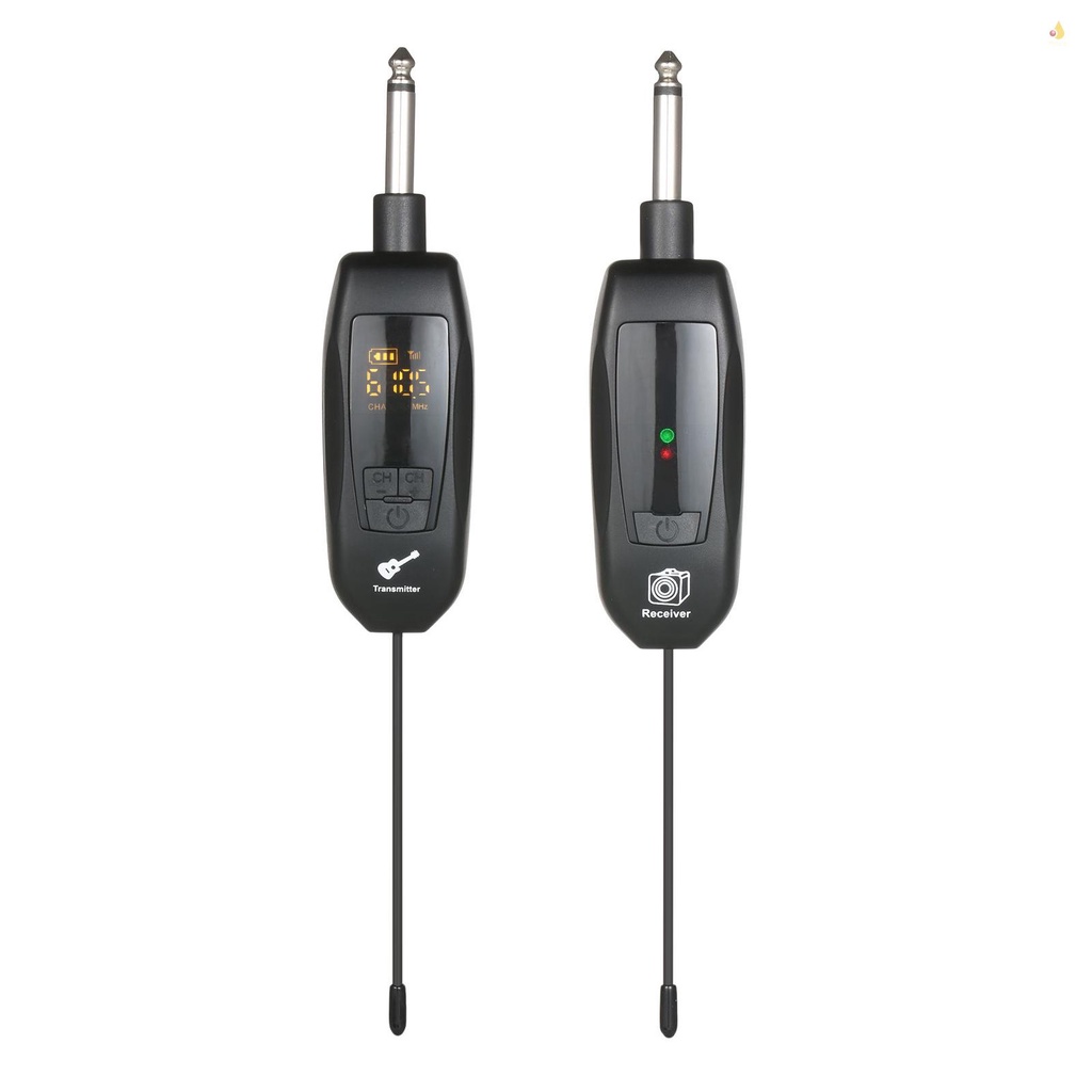 Bộ Truyền Và Nhận Tín Hiệu Không Dây Chuẩn UHF 6.35mm Cho Đàn Guitar Điện / Bass / Piano