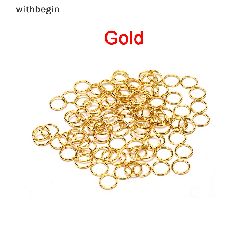 Set 100 Vòng Nối Mở Trang Sức Kích Thước 4 / 5 / 6 / 7 / 8MM Phụ Kiện Trang Trí Xinh Xắn Dành Cho Xe Hơi