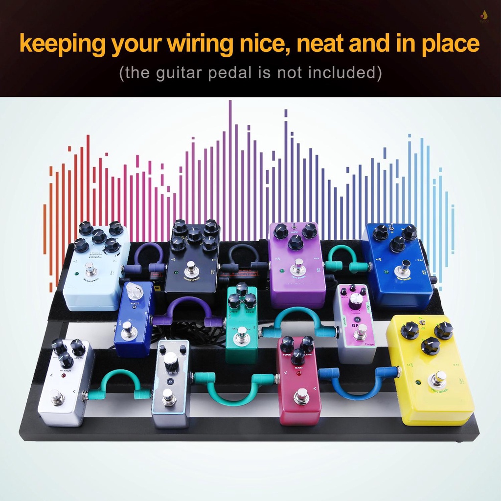 Bàn Đạp Hiệu Ứng Đàn Guitar Bằng Hợp Kim Nhôm Kèm Túi Đựng Và 4 Miếng Dán Cố Định