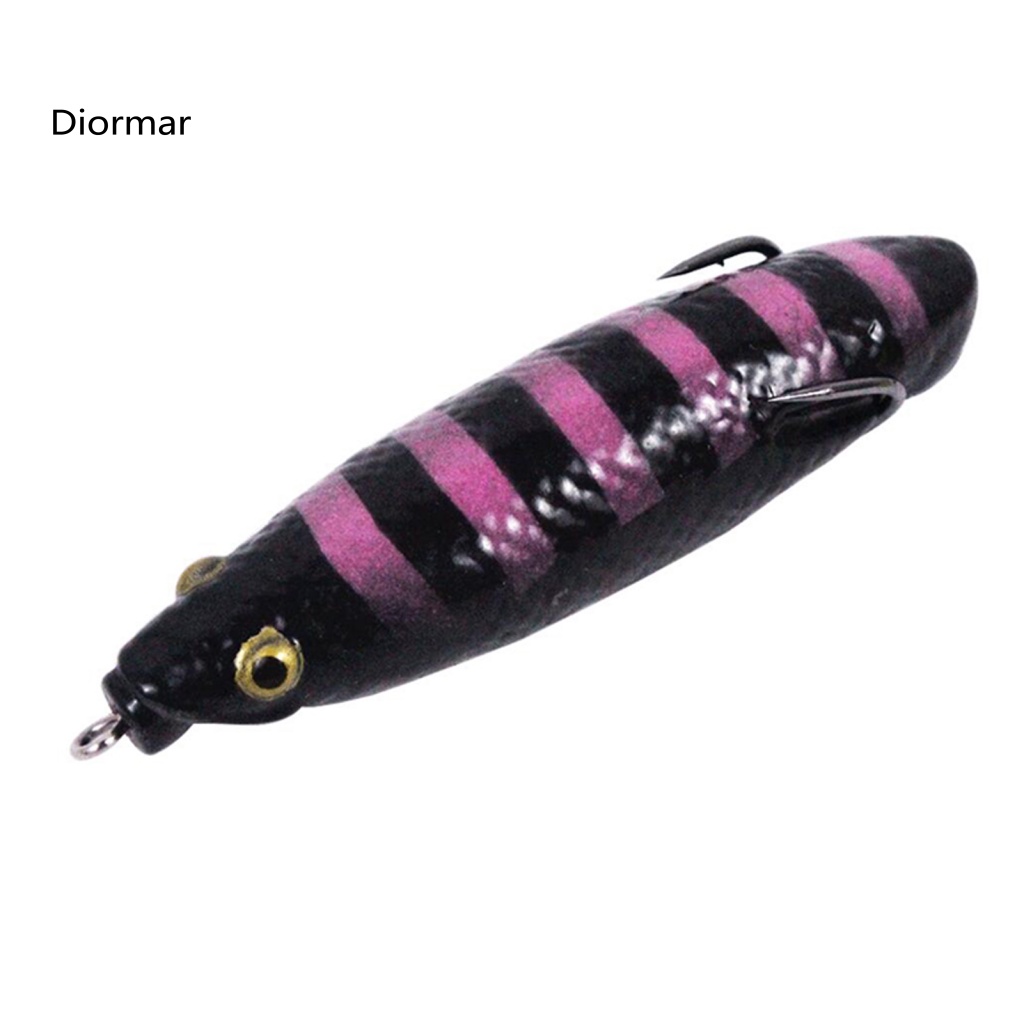 Mồi Câu Cá Giả Hình Ếch 3D Mắt Dài 9cm Có Lưỡi Câu Kép Sống Động Như Thật