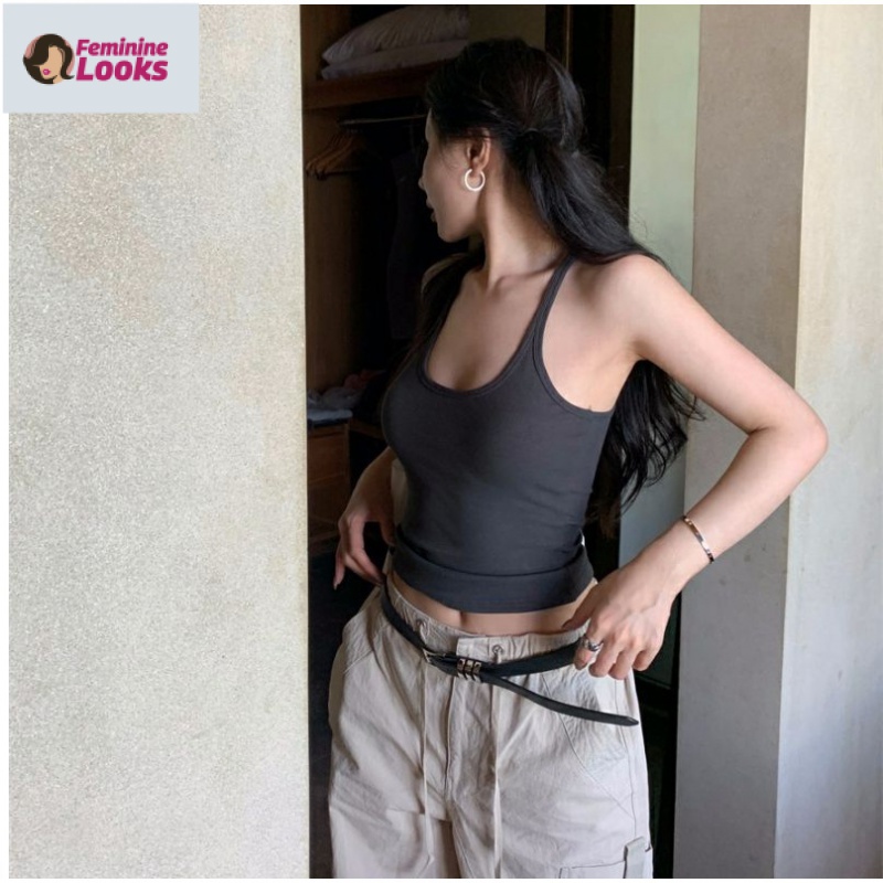 Áo Hai Dây Dáng Ôm Thời Trang Quyến Rũ Cho Nữ