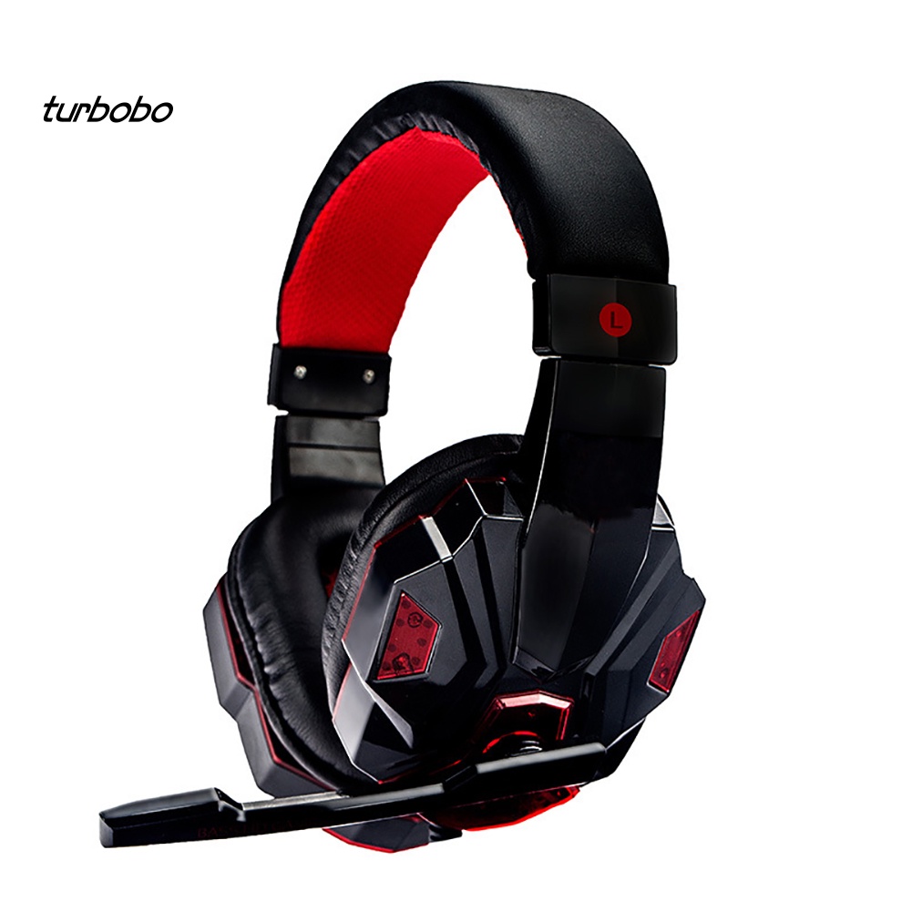 Tai Nghe Trùm Đầu Chơi Game Có Dây Và Đèn LED Mềm Mại Dành Cho PC Notebook