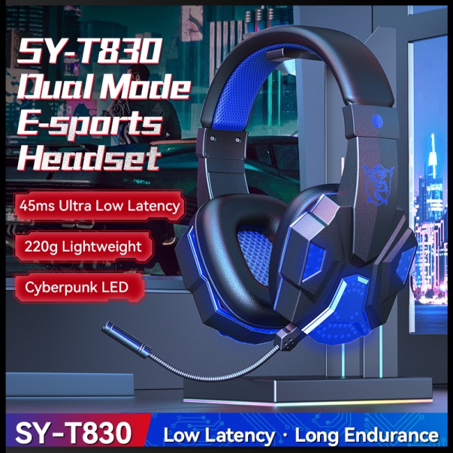 Tai Nghe Chụp Tai Zevaret Sy-t830 Bluetooth Không Dây Hiệu Quả Thấp Tích Hợp Micro Hiệu Quả Dạ Quang