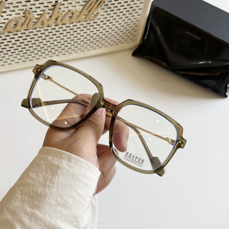 Gọng Quang Học Tr90 Chống Ánh Sáng Xanh Không Có Trang Điểm Phong Cách Ins Cho Nam Và Nữ