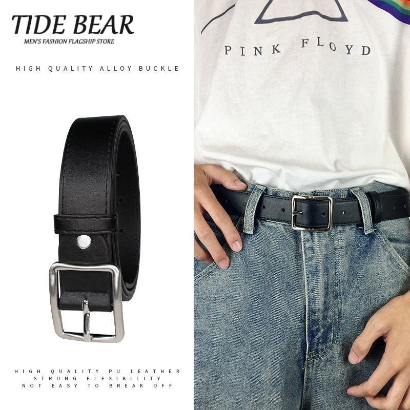 TIDE BEAR Thắt Lưng Thiết Kế Đơn Giản Phong Cách Hàn Quốc Mới