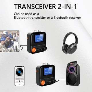 Bluetooth Audio Receiver Transmitter 5 EQ Modes HIFI Music Normal+Classic+Popular+Rock+Jazz Wireless Adapter 3.5MM AUX 2 RCA TF