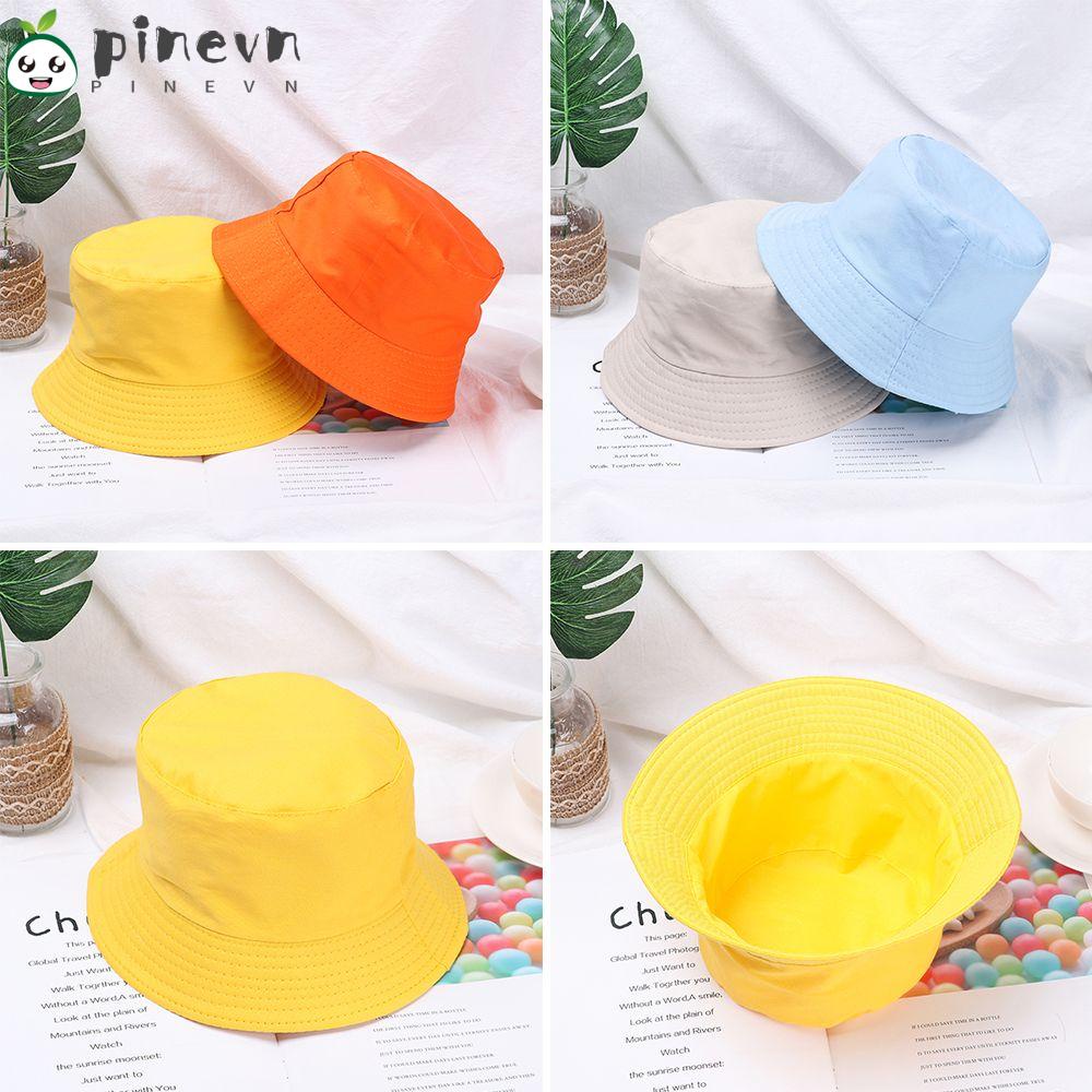 Mũ Bucket Chất Liệu Cotton Chống Nắng Kiểu Dáng Đơn Giản Hợp Thời Trang