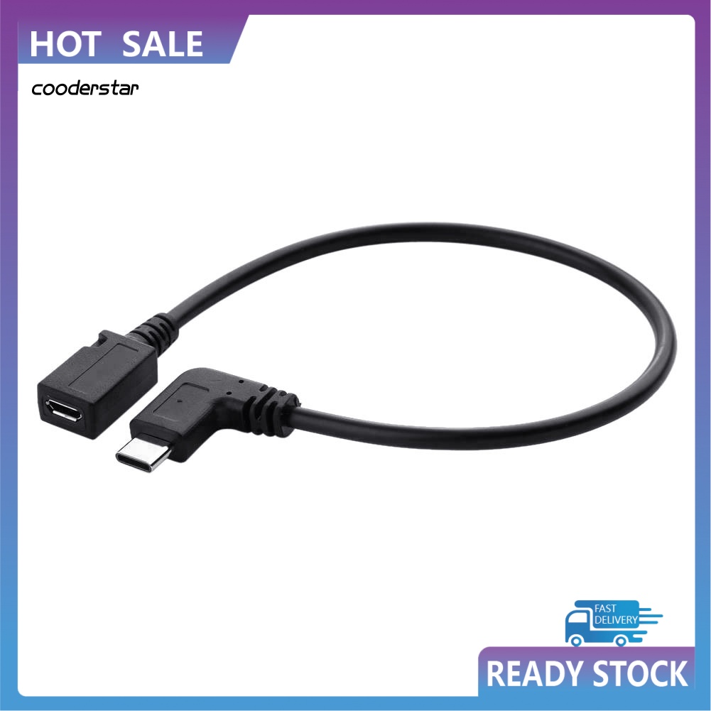 Dây Cáp 25cm USB 3.1 Type C Male Sang Micro USB 5-Pin Female Tiện Dụng