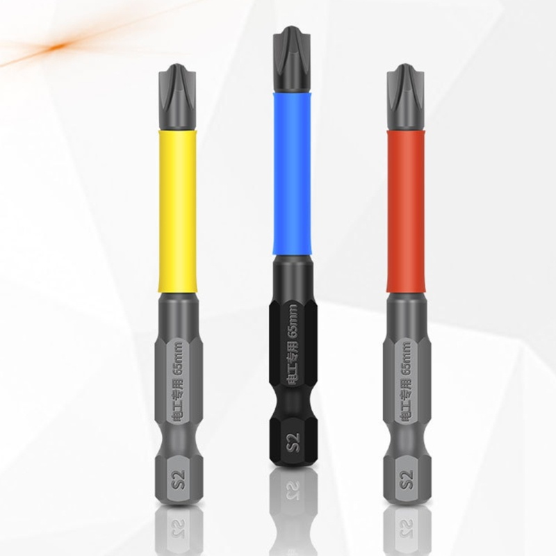 Set 3 Đầu Tua Vít Điện Từ Tính PH2 Chống Trượt Chuyên Dụng
