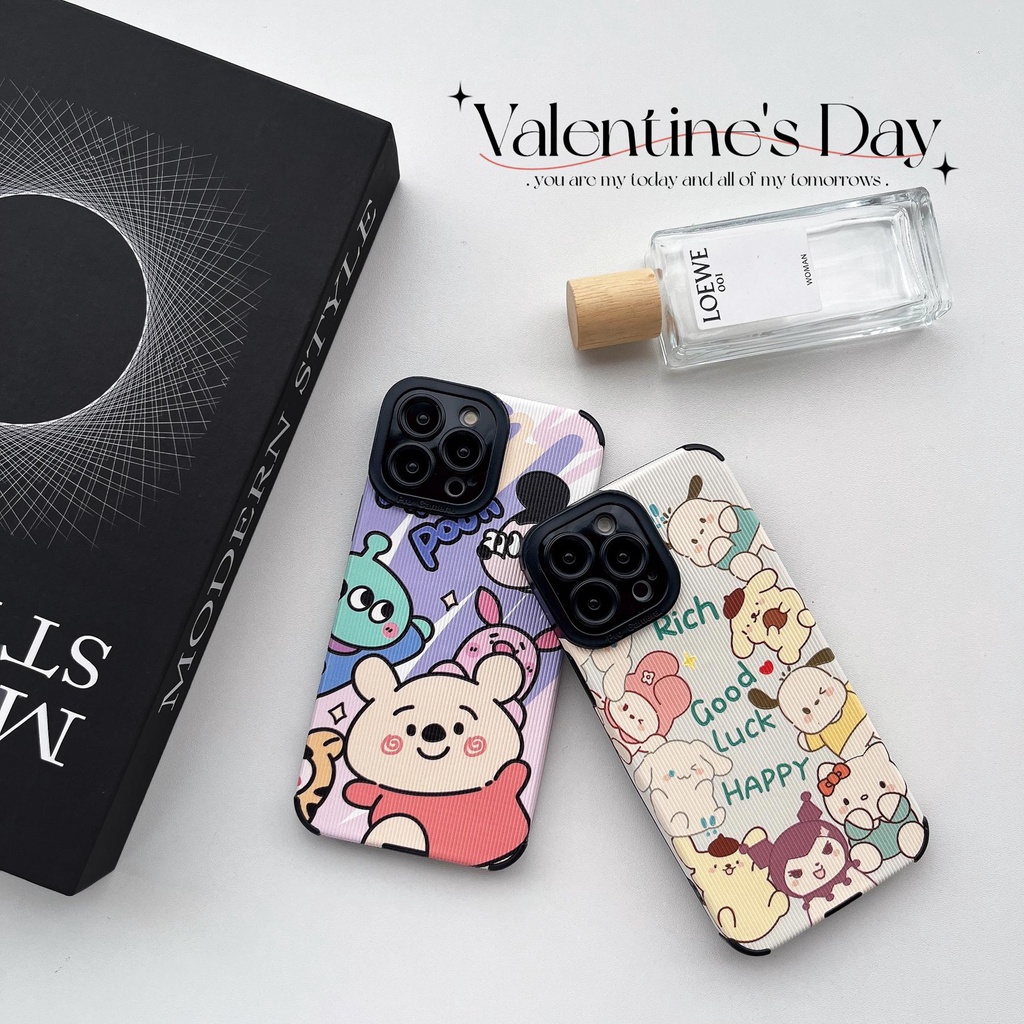 DISNEY Ốp Điện Thoại tpu PC Silicon Mềm Chống Sốc In Hình Hoạt Hình Sanrio Cho iPhone 14 13 12 11 Pro Max XS XR 7 8 Plus