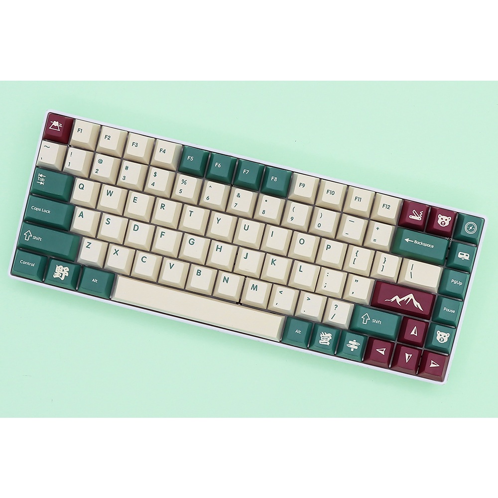 GMK Camping Keycap Cherry Profile Pbt Bàn Phím Pbt 68 / 87 / 84 / 980 / 104 Chuyên Dụng Cho Cắm Trại