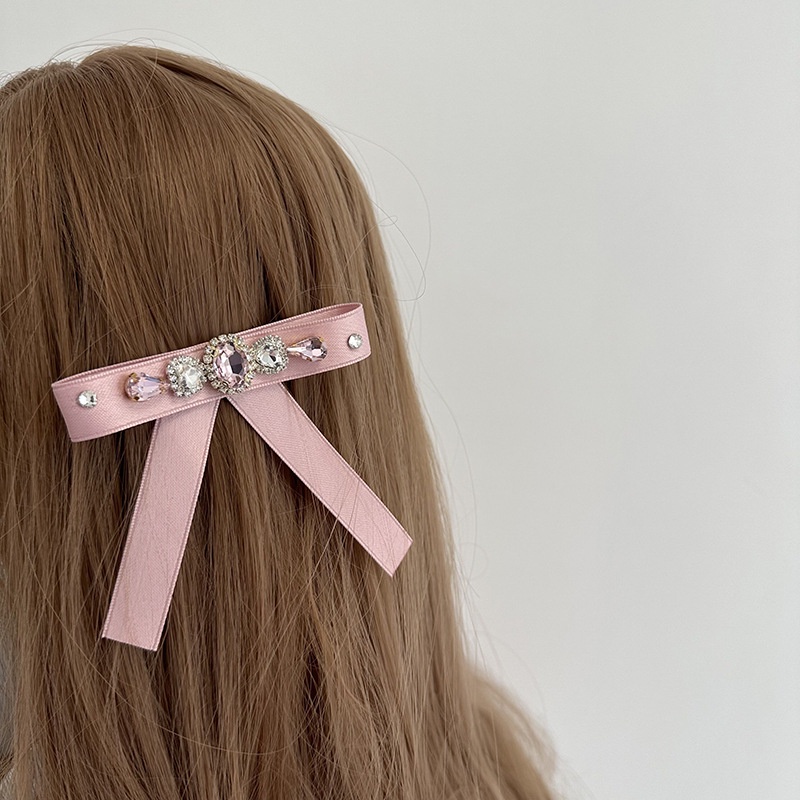 Kẹp Tóc Nơ Đính Đá Lấp Lánh Phong Cách Mới 2023 Cho Nữ