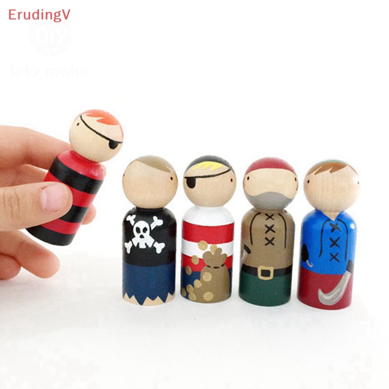 Bộ 10 Búp Bê Peg DIY Kích Thước 65mm,35mm Dùng Trang Trí Phòng Bé Trai / Bé Gái