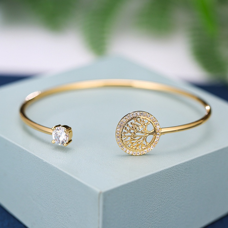 Margot Vòng Tay Đính Đá Zircon Trắng Dễ Thương Có Thể Điều Chỉnh Cho Nữ