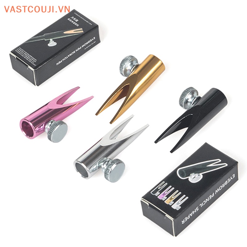 Bút Chì Kẻ Lông Mày Hai Đầu Dạng Chuốt Bằng Kim Loại Hiệu VASTJI