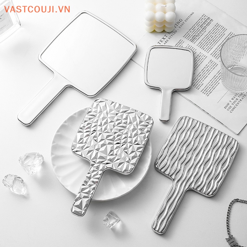 1 Gương Trang Điểm Cầm Tay Hình Vuông Kích Thước Lớn VASTJI Dành Cho Bạn Nữ