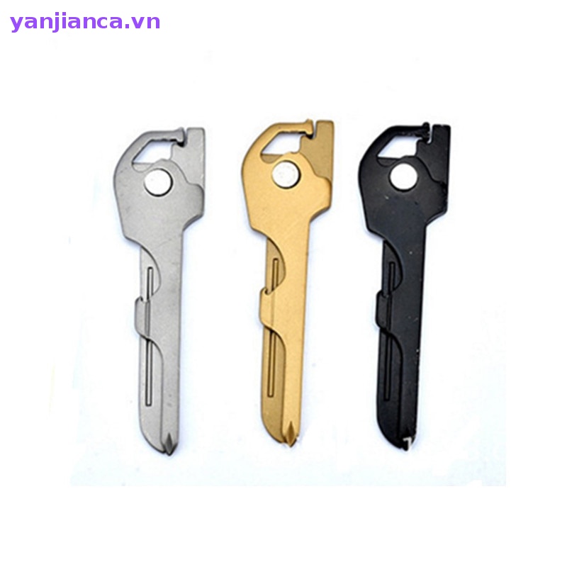 YANCA 1PC Swiss 6 in 1 Tech Useful Utili-Key Key Chain Pendant Scr VN