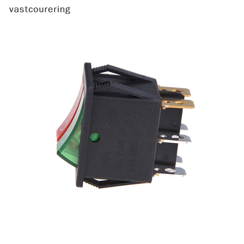 Công Tắc On / Off Đèn Xanh Lá / Đỏ 6Pins 16A 250V AC 20A 125V AC EN