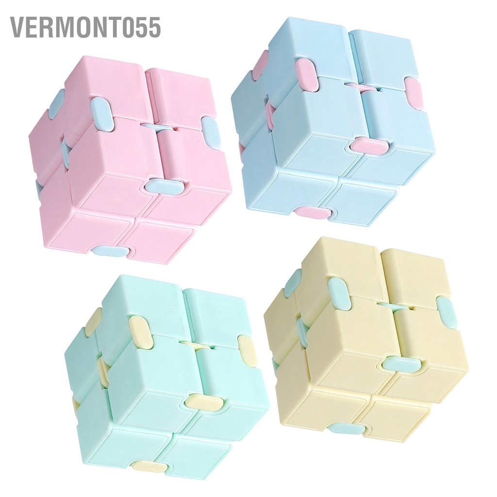 Vermont055 Xếp hình tốc độ Màu Macaron Trẻ em Người lớn Di động Linh hoạt Đầu ngón tay Đồ chơi Phát triển Giáo dục