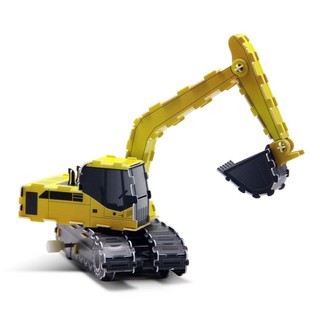 Hwmp-85 crane car shape 3d puzzle toy for kids children assembling toys gift