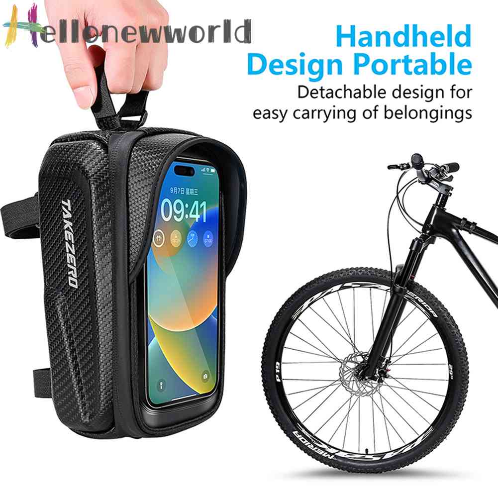 Túi Vỏ Cứng Phản Quang Dung Tích 1L Gắn Khung Xe Đạp