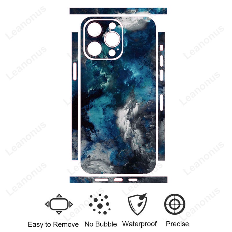 Màu Sắc Phù Hợp Với Decal Da Tương Thích Cho iPhone 13 Pro Max Mini Mặt Sau Bảo Vệ Màn Hình Bìa Phim 3M Bọc Nhiều Màu Sắc Miếng Dán