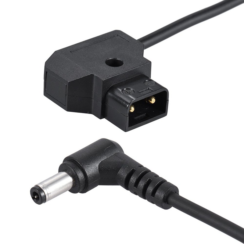 Cuộn dây 1M '3,28Ft D-Tap 2Pin Male To Dc 5.5 X 2.1Mm Adapter Cáp mở rộng Dây đàn hồi cho Pin Anton V-Mount Dslr Cage Rig Nguồn điện