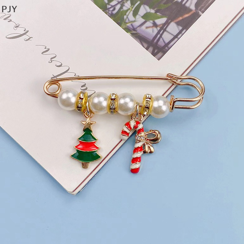 Ghim Cài Áo Trang Trí Giáng Sinh Hình Găng Tay Ông Già Noel Tuần Lộc Giáng Sinh