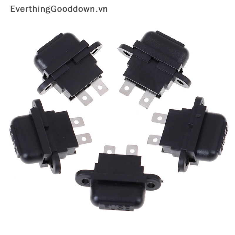 Everthinggooddown Set 5 Hộp Cầu Chì 30A Amp Tiêu Chuẩn Kèm Nắp Đậy Cho Ô Tô / Tàu Thuyền / Xe Tải vn