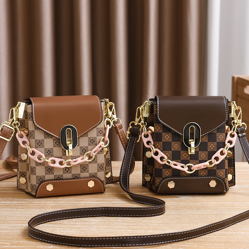 Túi Da Đeo Chéo In Họa Tiết Thời Trang Dành Cho Nữ