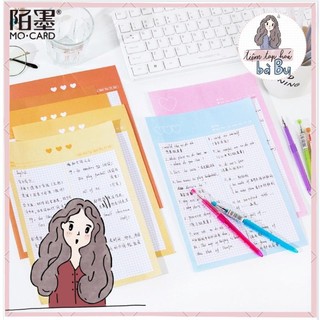 Tập giấy take note size B5 mỗi tập 30 tờ 5 mẫu giấy dùng để ghi chép hoặc refill sổ còng binder DIY