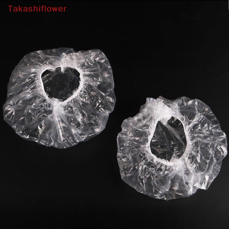 Set 100 Mũ Trùm Đầu Trong Suốt Co Giãn Dùng Một Lần Đa Ứng Dụng