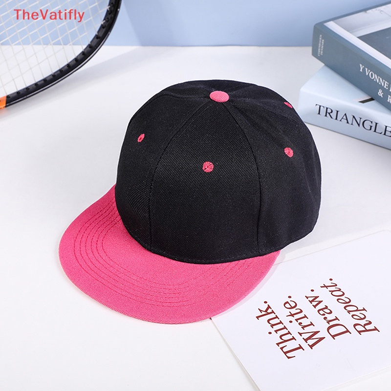 [Thevalifly] Mũ Lưỡi Trai Cotton Phẳng Phong Cách Hiphop Bóng Chày Mùa Hè Có Thể Điều Chỉnh Kích Thước