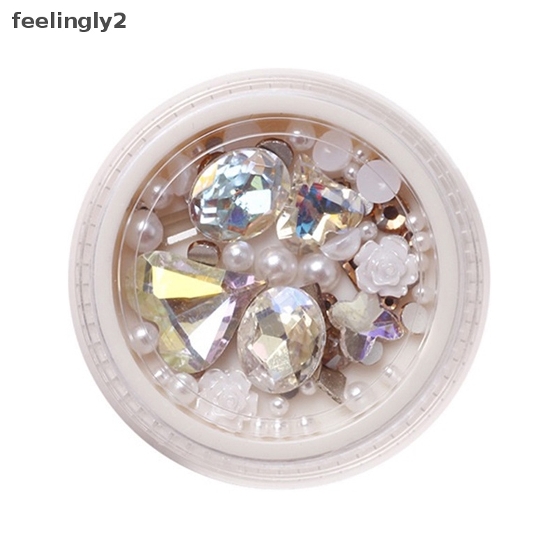 1 Hộp Đá 3D Lấp Lánh Trang Trí Móng Tay Nghệ Thuật